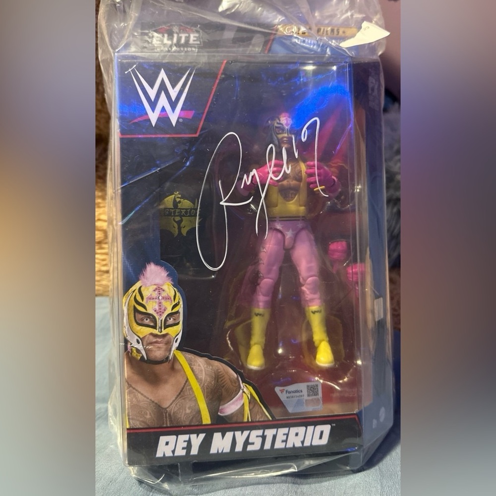WWE Rey Mysterio Autographed Figurine